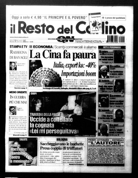 Il Resto del Carlino : giornale dell'Emilia